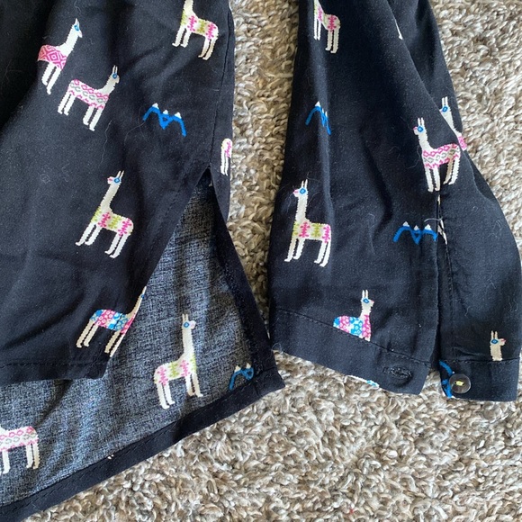 Maeve Anthropologie Alpaca Llama Black Long Sleeve V Neck Shirt, Women’s 2 - Picture 13 of 16
